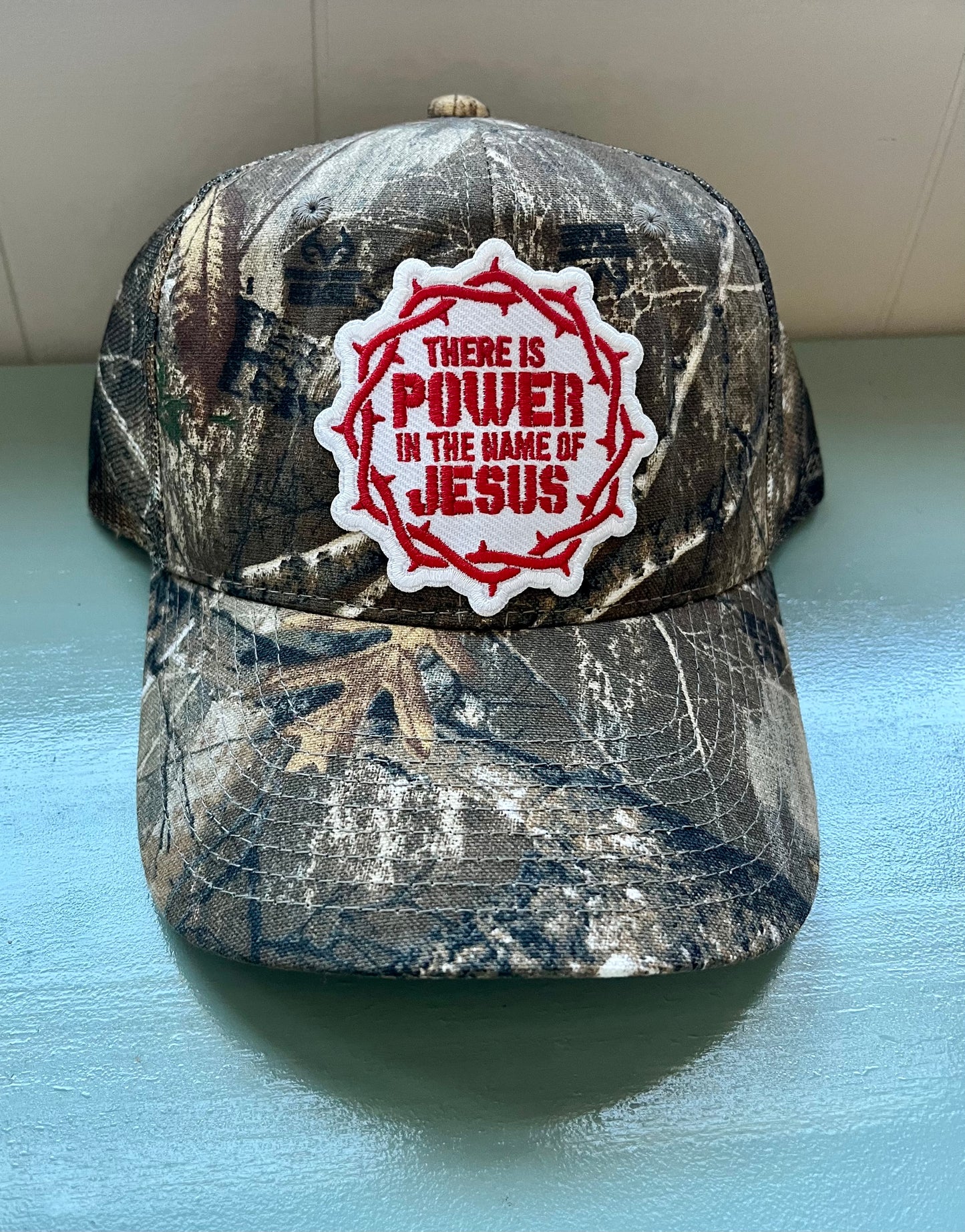 Power In The Blood Camo Cap