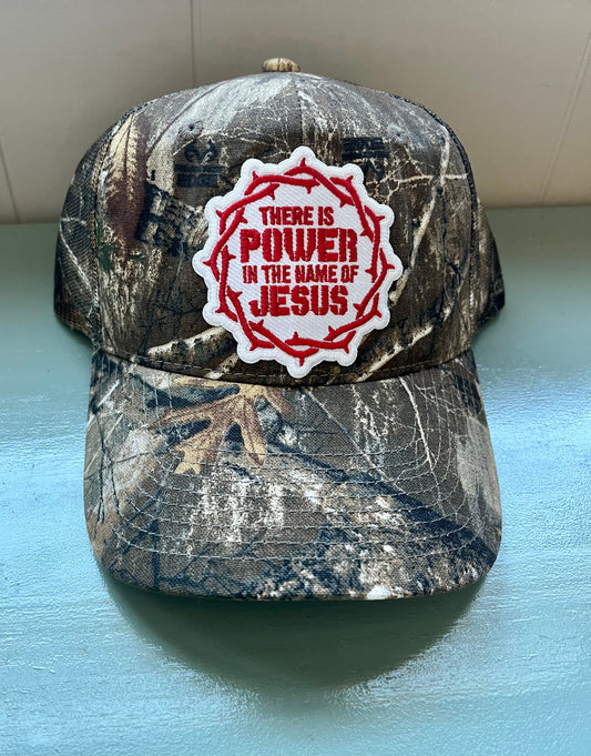 Power In The Blood Camo Cap