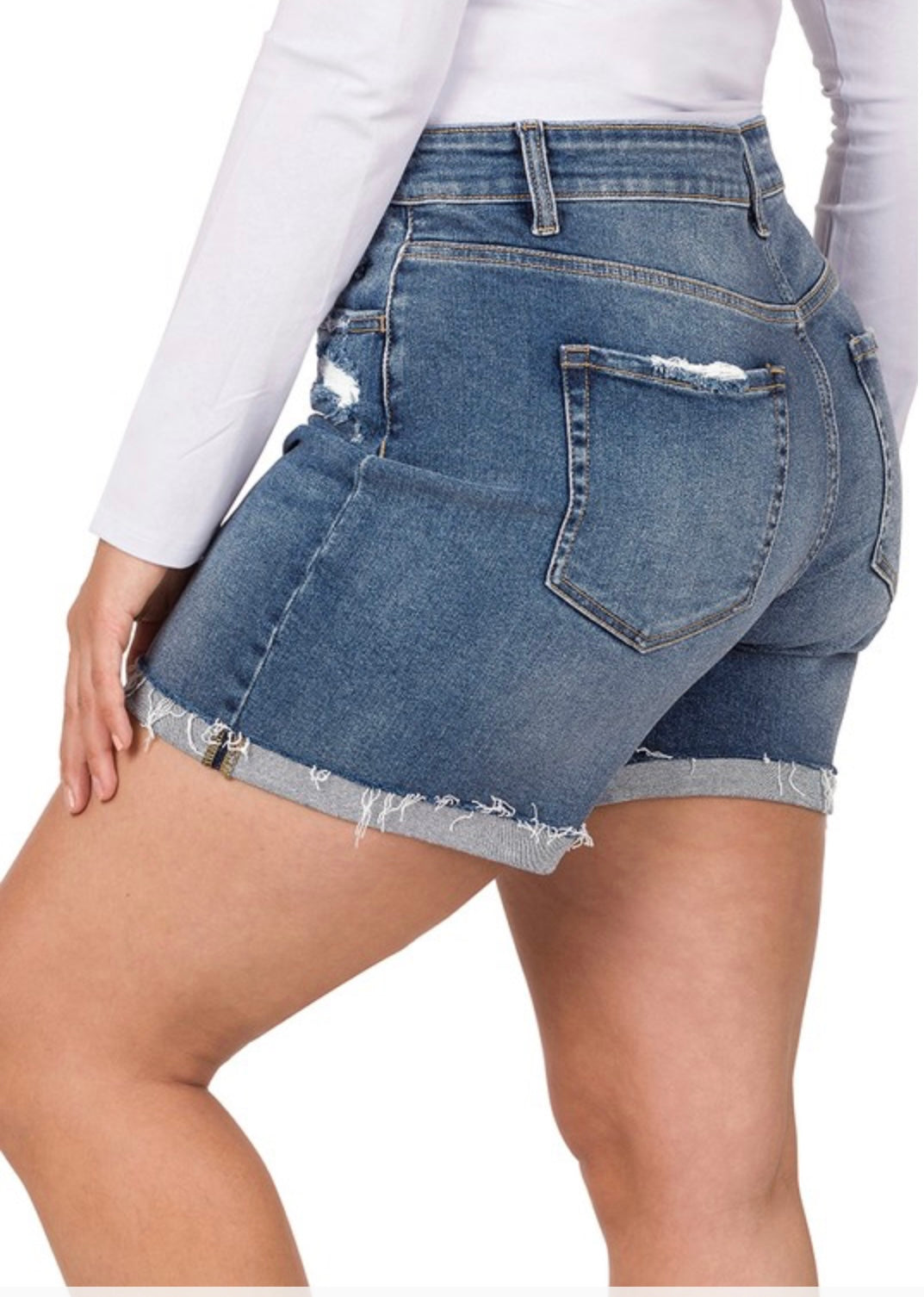 Jenny Plus Denim Shorts