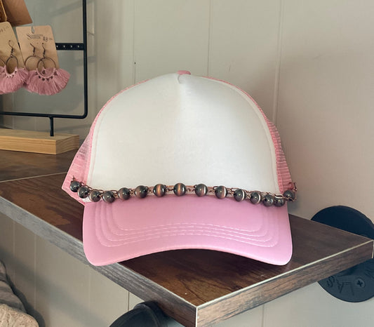 Cameron Copper Pearl & Link Hat Chain