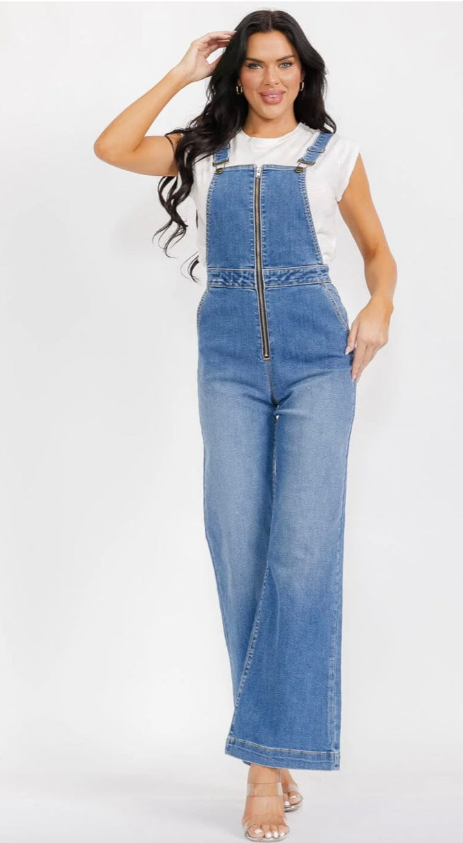 Wide Leg Overalls
