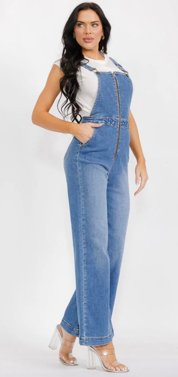 Wide Leg Overalls