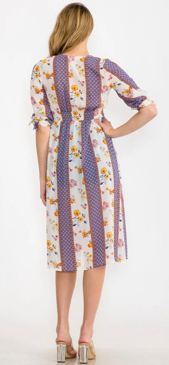 Button Up Floral Kimono