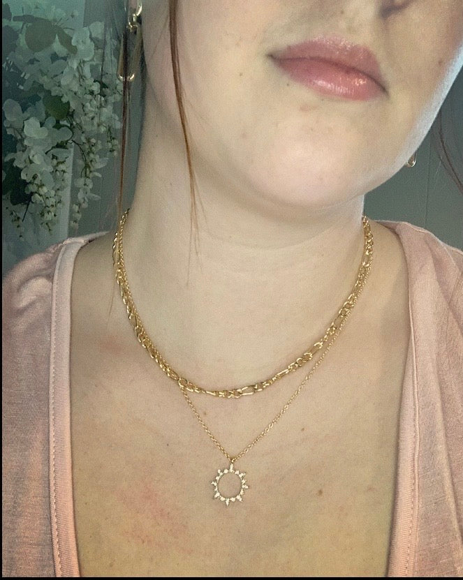 Layered Sun Necklace