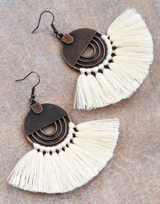 Ivory Fan Earrings