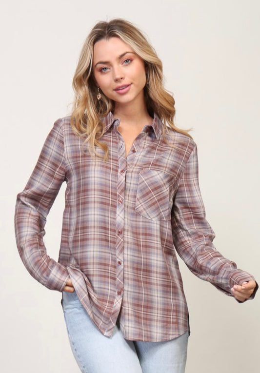 Light Flannel Button Up