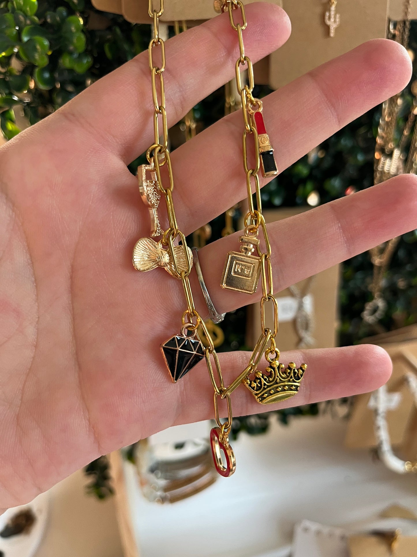 Queen of Hearts Charm Necklace