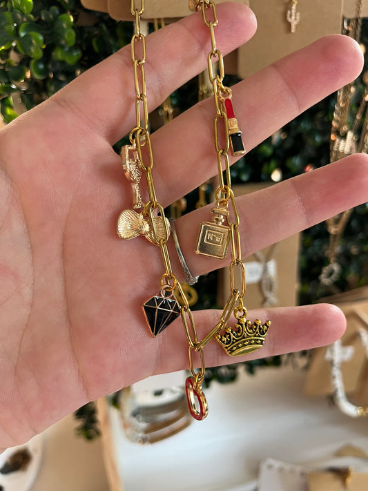 Queen of Hearts Charm Necklace