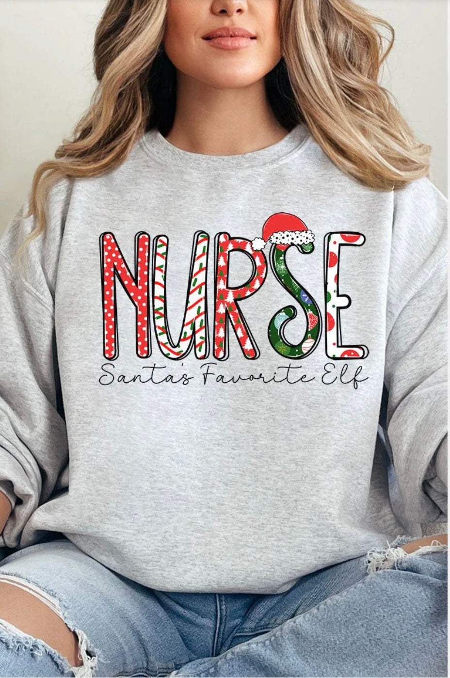 Holiday Nurse Crewneck Sweatshirt