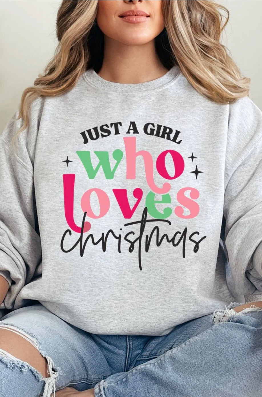 Just A Girl Crewneck Sweatshirt