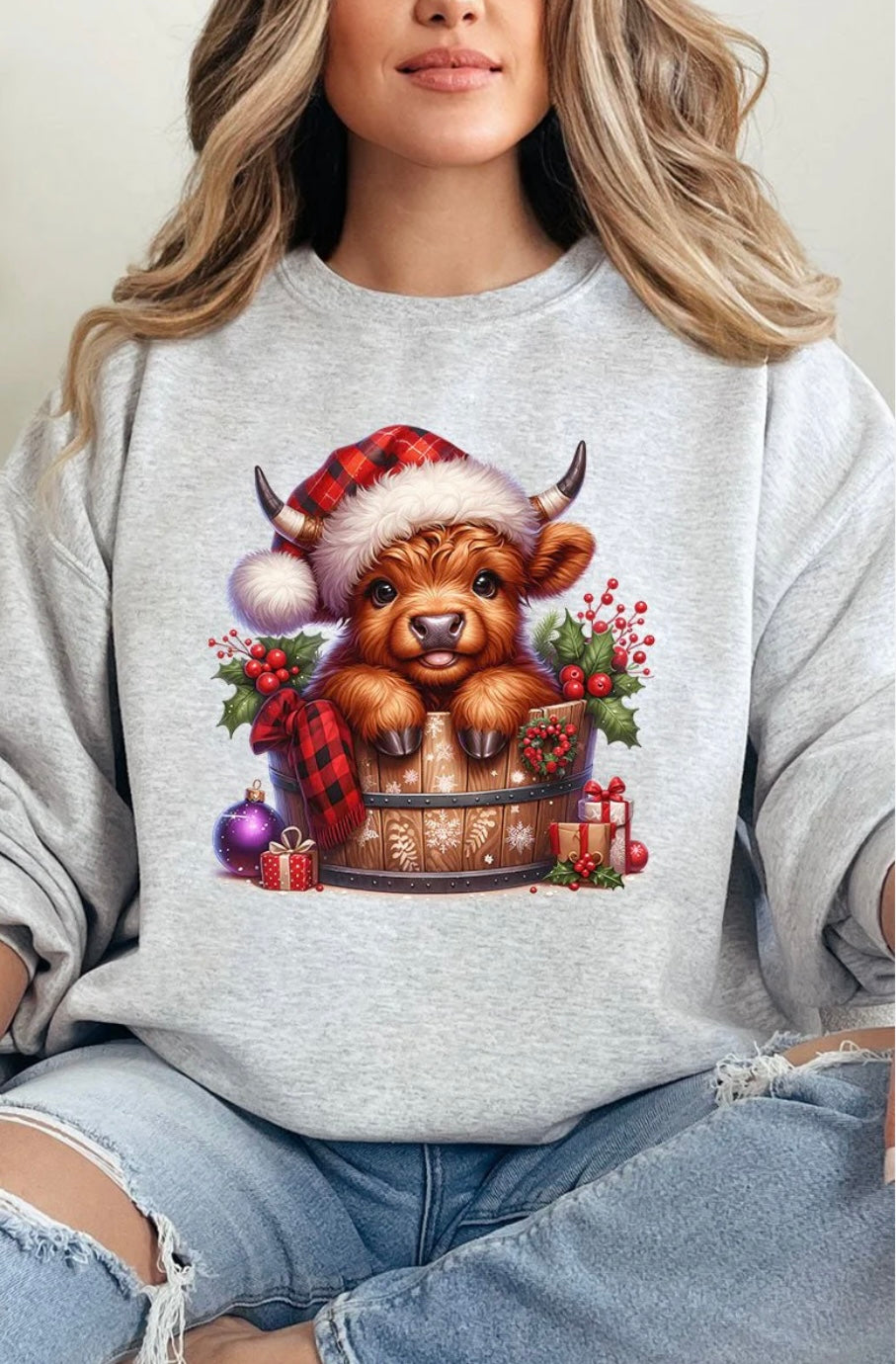 Mooey Christmas Crewneck Sweatshirt