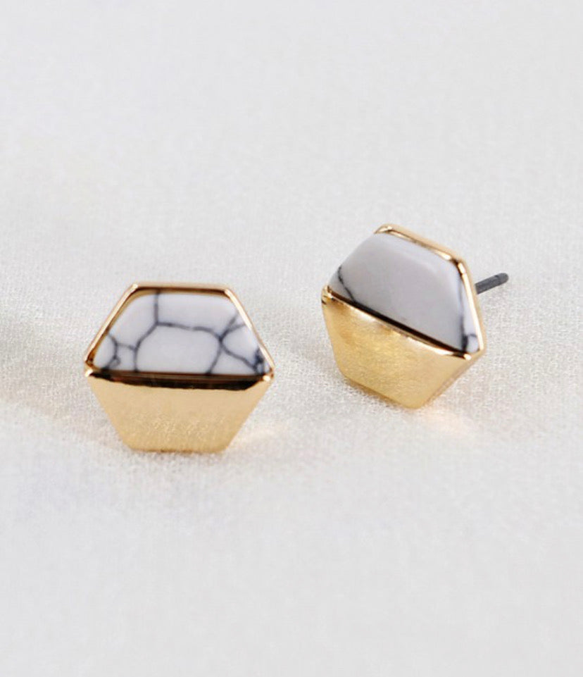 Hexagon Studs