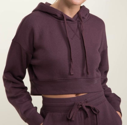 Plus Cropped Hoodie