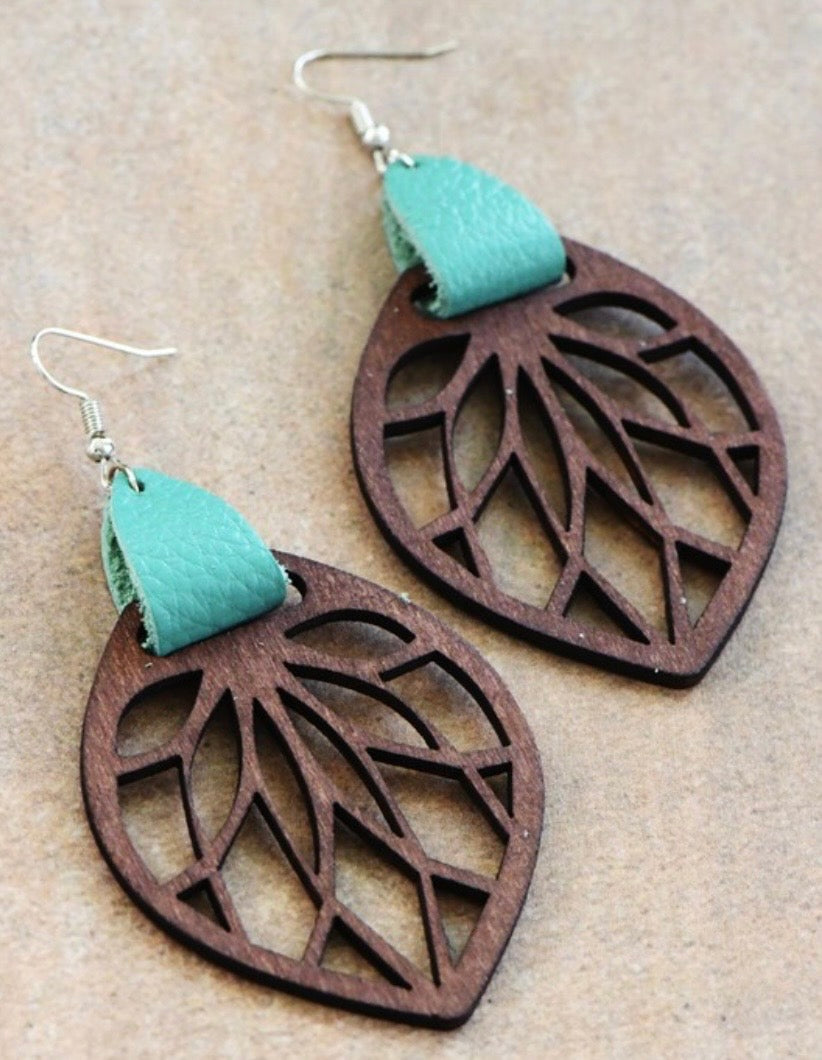 Boho Leather Earrings