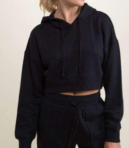 Plus Cropped Hoodie