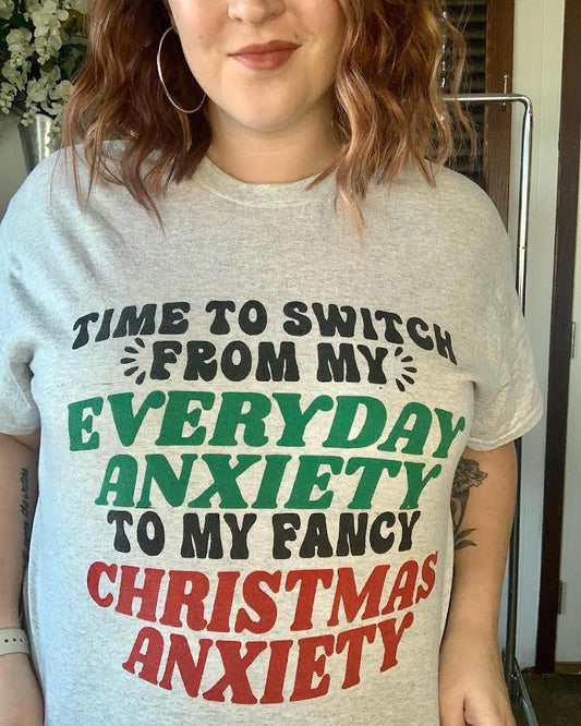 Fancy Anxiety Holiday Tee